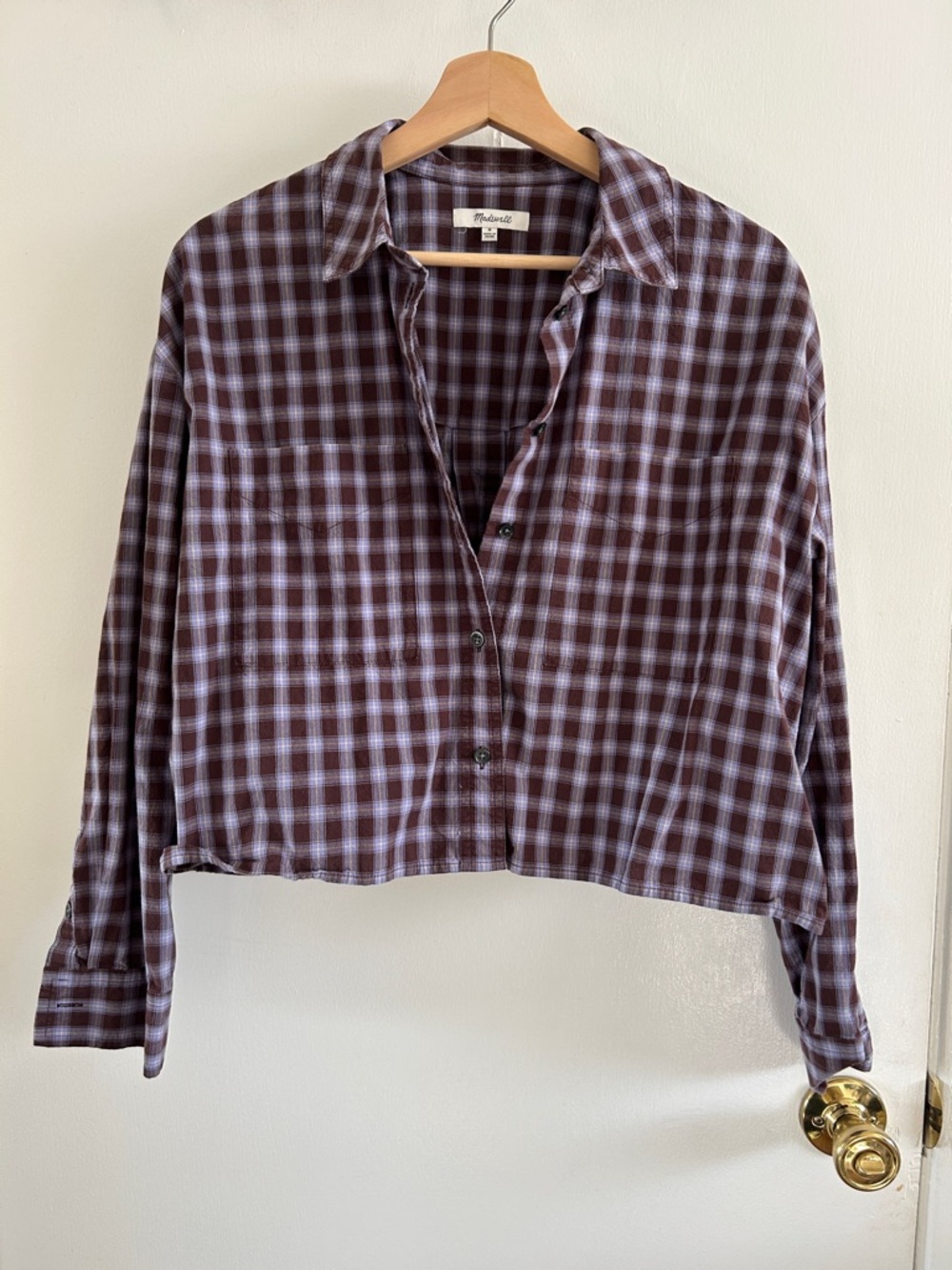 Madewell cropped shirt with pockets - Women’s M